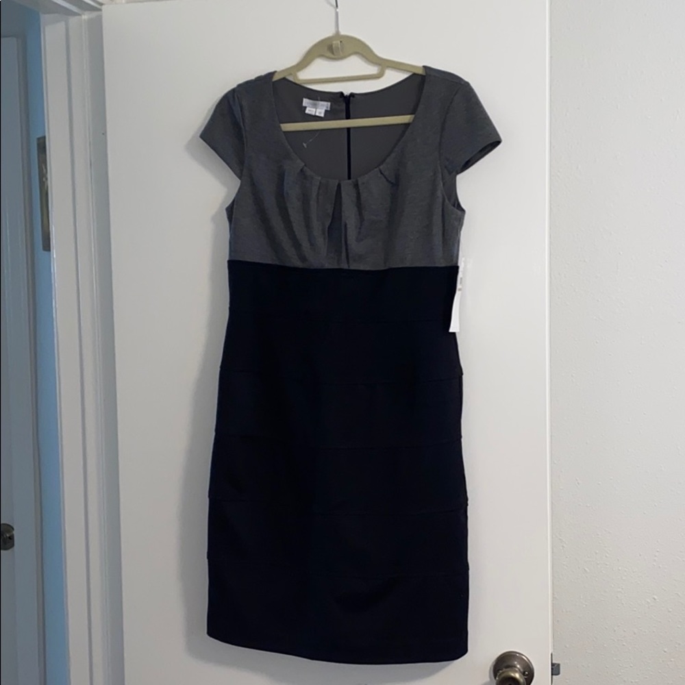 London Times Black/Grey Dress